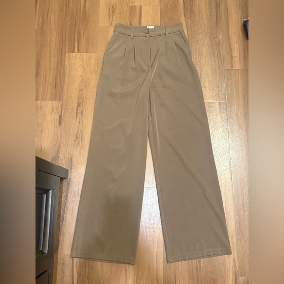 Princess Polly Archer Wide-Leg Pant - Chocolate Brown - Picture 3 of 7